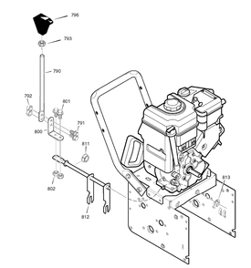 Shift Yoke Diagram and Parts List for 626752X16B-ST7526 2007 Briggs and Stratton Snow Blower